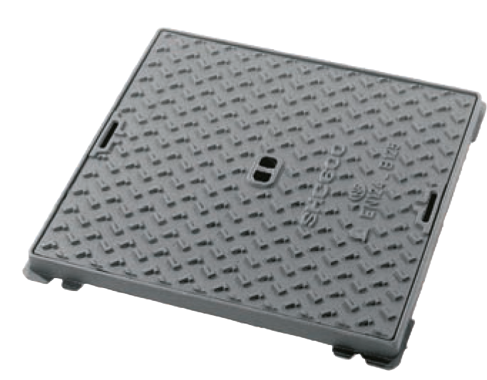 SDM 12 600x600 Liatinový poklop 600x600mm, B125, rám 700x700mm, výška 42mm, na h