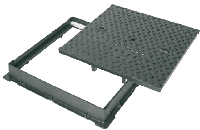 SDM 40 600x600 Liatinový poklop 600x600mm, D400, rám 740x740mm, výška 100mm, na